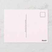 Mütter Tag Custom Foto Rosa Herz Rahmen Postkarte (Rückseite)