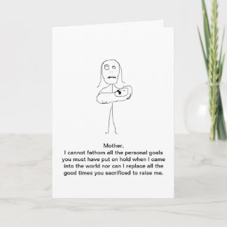 Mutter-Tag, Dank für alles Dankeskarte