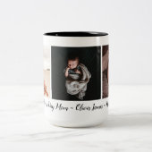Mütter Tag Erste Mama Baby Foto Zweifarbige Tasse (Mittel)