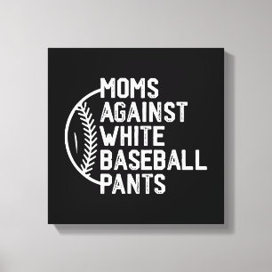 Mütter Tag Game Day Mama gegen White Baseball P Leinwanddruck