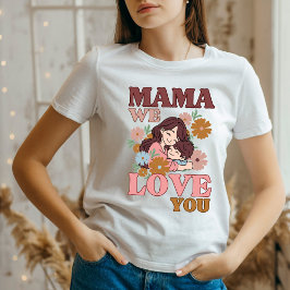 Mutter-Tag-Geschenk Mama wir Liebe Sie Tri-Blend Shirt