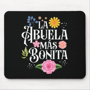 Mütter Tag Grandma La Abuela Más Bonita Hispanic Mousepad