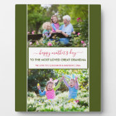 Mütter Tag Großes Oma 2 Foto Personalisiert Fotoplatte (Vorderseite)