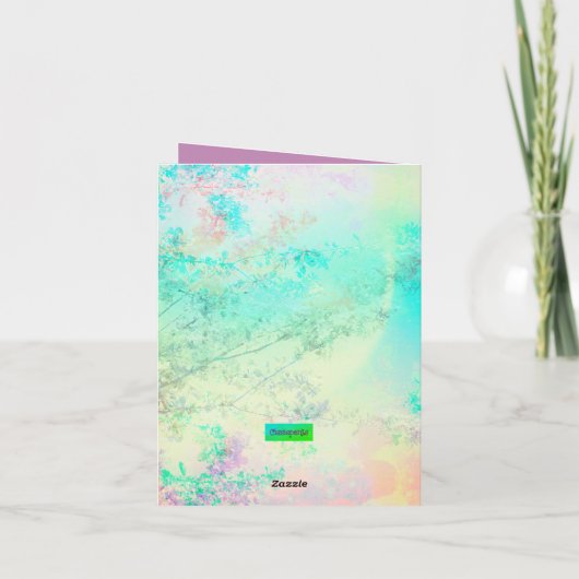 Mütter Tag Kirsche Blüten Karte (Rückseite)