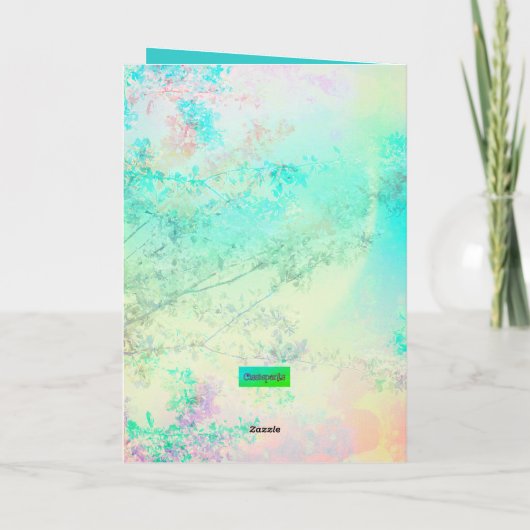 Mütter Tag Kirsche Blüten Karte (Rückseite)