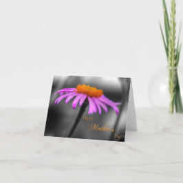 Mütter Tag Lila und Orangenblume Karte