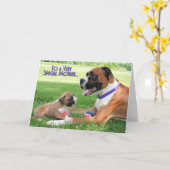 Mutter-Tag - Mama-Boxer - Vindy Karte (Gelbe Blume)