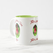 Mutter-Tag-Mama Columbine Blume Personalisiert Zweifarbige Tasse (Vorderseite Links)