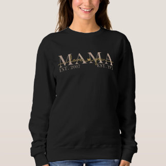 Mutter-Tag-Mama seit 2007 Mama Liebe Sie seit 2 Sweatshirt