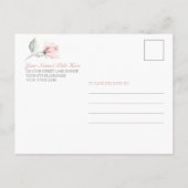 Mütter Tag Mittagessen Rosa Roses Blush Postkarte (Rückseite)