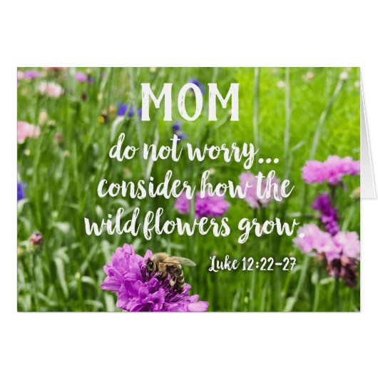 Mütter Tag nicht beunruhigen Bee Christlich Bible  (Vorderseite (Horizontal))