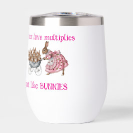 Mütter Tag niedliche Kaninchen und Bären in Kinder