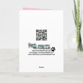 Mutter-Tag - rosa Tulpen - Beagle Karte (Rückseite)