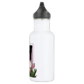 Mutter-Tag - rosa Tulpen - Border-Collie Trinkflasche (Rechts)