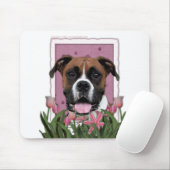Mutter-Tag - rosa Tulpen - Boxer - Vindy Mousepad (Mit Mouse)