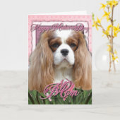 Mutter-Tag - rosa Tulpen - Kavalier - Blenheim Karte (Gelbe Blume)