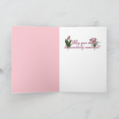 Mutter-Tag - rosa Tulpen - maltesisch Karte (Innenseite)