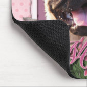Mutter-Tag - rosa Tulpen - Mops Mousepad (Ecke)