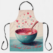 Mutter-Tag-Schürze - Backen mit Liebe - Niedliches Schürze (Vorderseite)