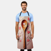 Mutter-Tag-Schürze - Backen mit Liebe - Niedliches Schürze (Getragen)