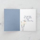 Mutter-Tag-Strichfigur-Mädchen mit Sparkler Karte (Innenseite)