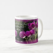 Mutter-Tag-Tasse - Mutter - Tulpen Kaffeetasse (VorderseiteRechts)