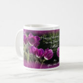 Mutter-Tag-Tasse - Mutter - Tulpen Kaffeetasse (Vorderseite Links)