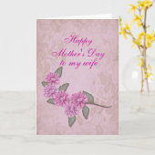 Mutter-Tag zur Ehefrau-kundengerechten Karte (Gelbe Blume)