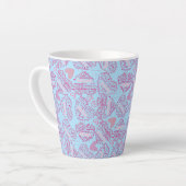 Mutter Tage Herz 01.Pink Lblue BG Milchtasse (Linke Ecke)