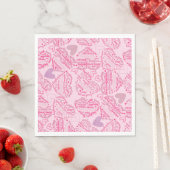 Mutter Tage Herz 01.Pink Lpink BG Serviette (Beispiel)