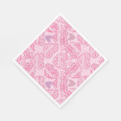 Mutter Tage Herz 01.Pink Lpink BG Serviette (Ecke)