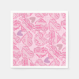 Mutter Tage Herz 01.Pink Lpink BG Serviette