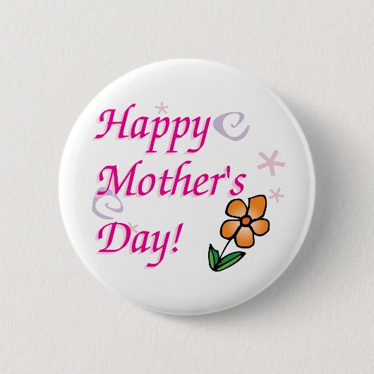 Mutter-TagesBlume Button (Vorderseite)