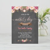 Mütter-Tagesbrunch-Einladung Einladung (Stehend Vorderseite)