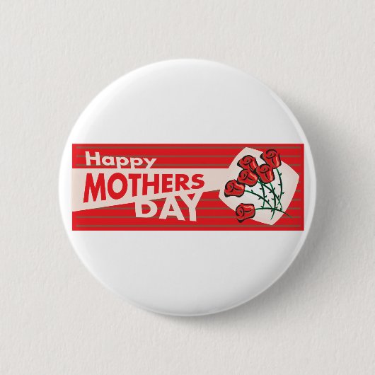 Mutter-Tagesfahne Button (Vorderseite)