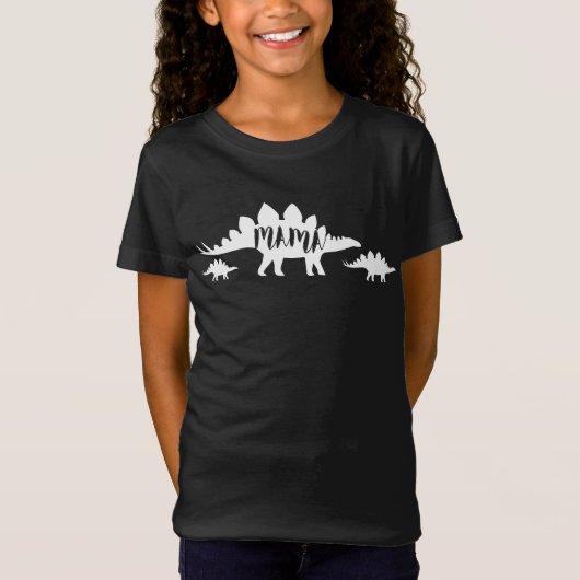 Mutter-Tagesgeschenk Mutter-Stegosaurus Dinosaur T-Shirt (Vorderseite)
