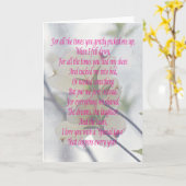 Mutter-Tageshartriegel Karte (Gelbe Blume)