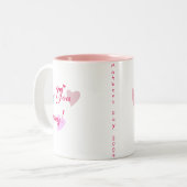 Mutter-Tageskaffee-Tasse Zweifarbige Tasse (Vorderseite Links)