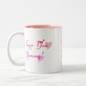 Mutter-Tageskaffee-Tasse Zweifarbige Tasse (Links)