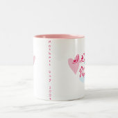 Mutter-Tageskaffee-Tasse Zweifarbige Tasse (Mittel)