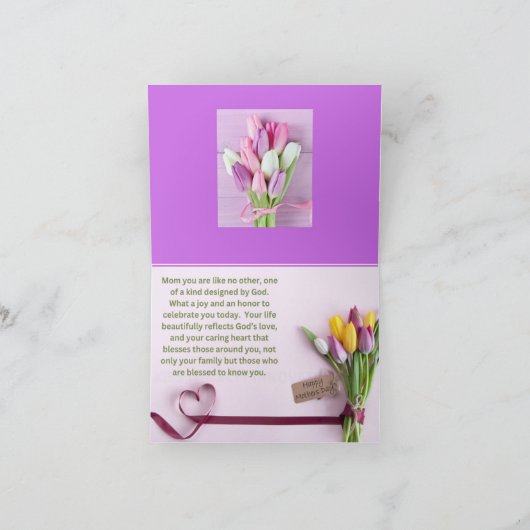 MUTTER-TAGESKARTE 2 FEIERTAGSKARTE (Innenseite)