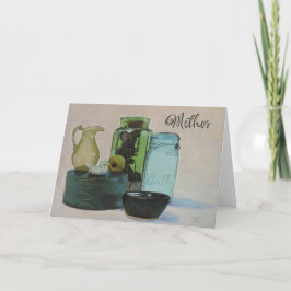 Mütter Tageskarte Grünes Glas Karte