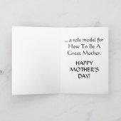 MUTTER-TAGESkarte von Adoptiert Töchterinnen Karte (Innenseite)