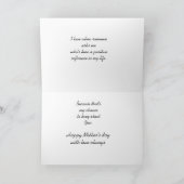 Mutter-TagesTeacup der Blumen Karte (Innenseite)