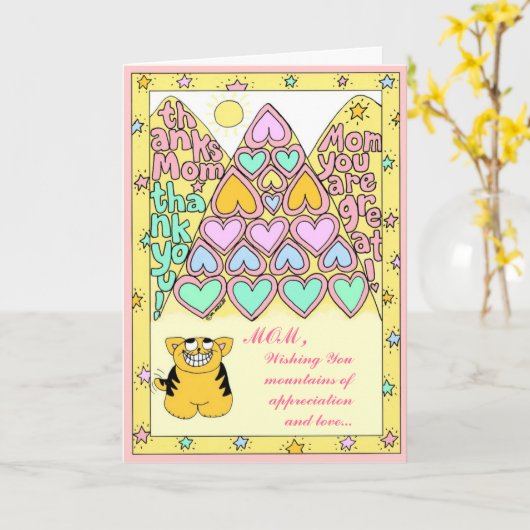 MUTTER-TAGSKARTE KARTE (Gelbe Blume)