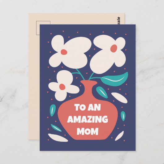 MUTTER-TAGSKARTE POSTKARTE (Vorne/Hinten)