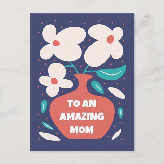 MUTTER-TAGSKARTE POSTKARTE (Vorderseite)