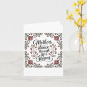 Mütter tanzen durch die Stürme des Lebens Karte (Gelbe Blume)