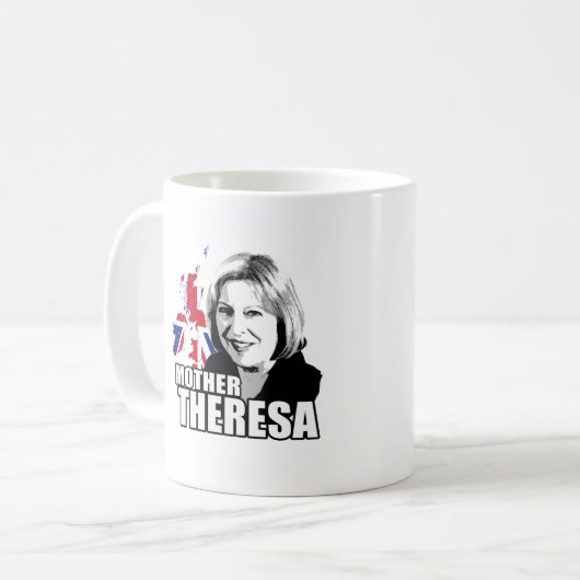 Mutter Theresa kann - Kaffeetasse (Vorderseite Links)