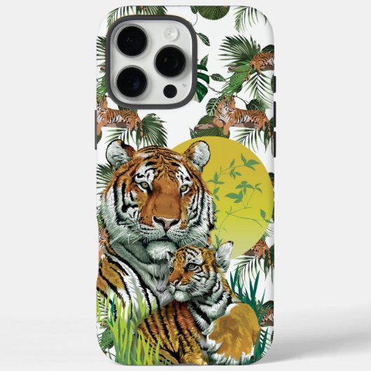 Mutter Tiger mit Kuh Case-Mate iPhone Hülle (Rückseite)